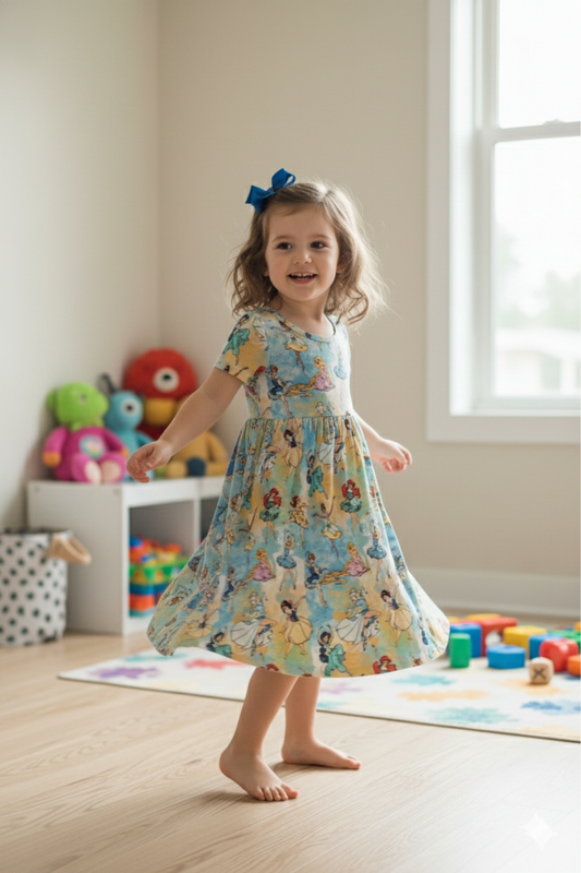 Princess bamboo twirl dress