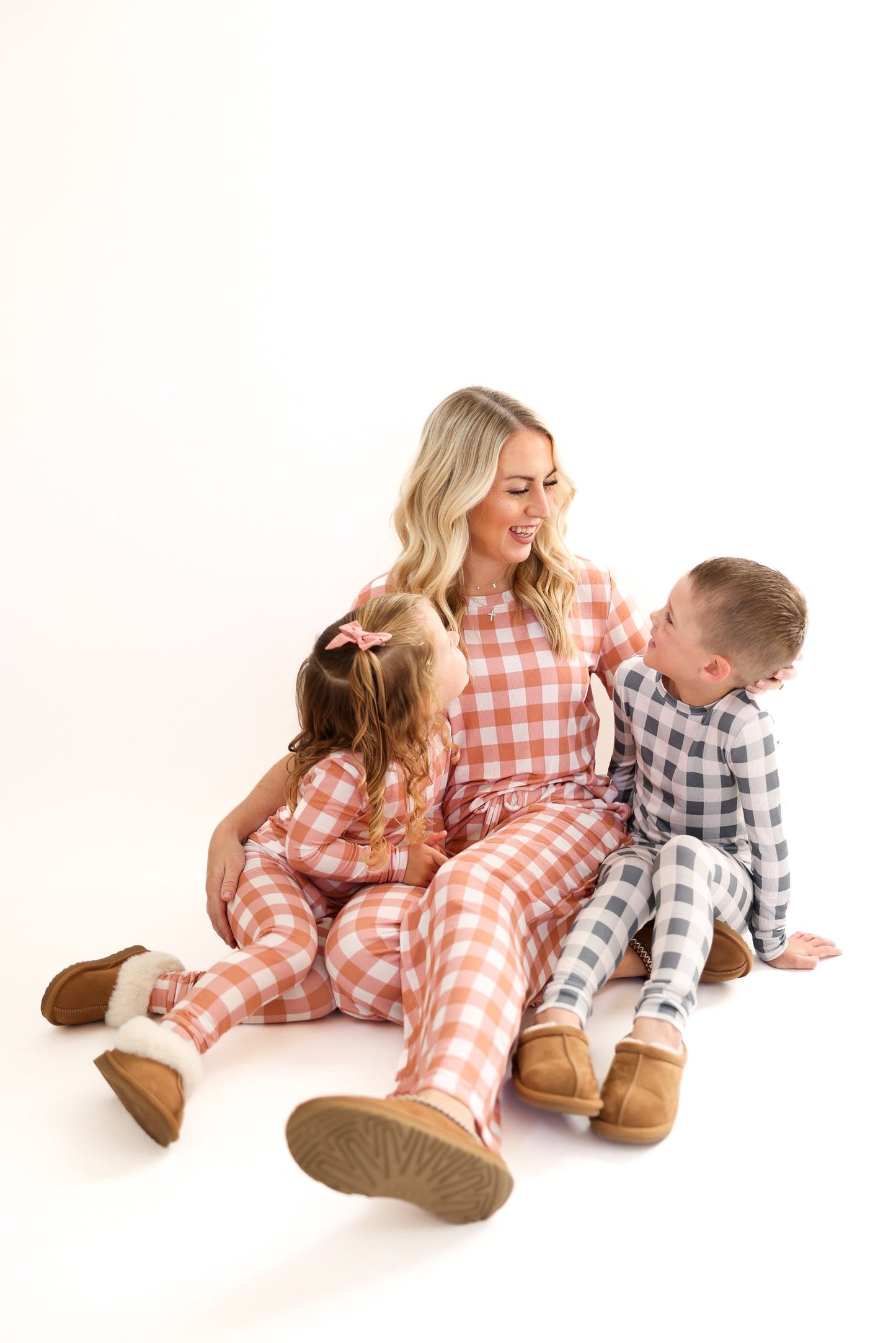 SLATE GINGHAM | ADULT SET