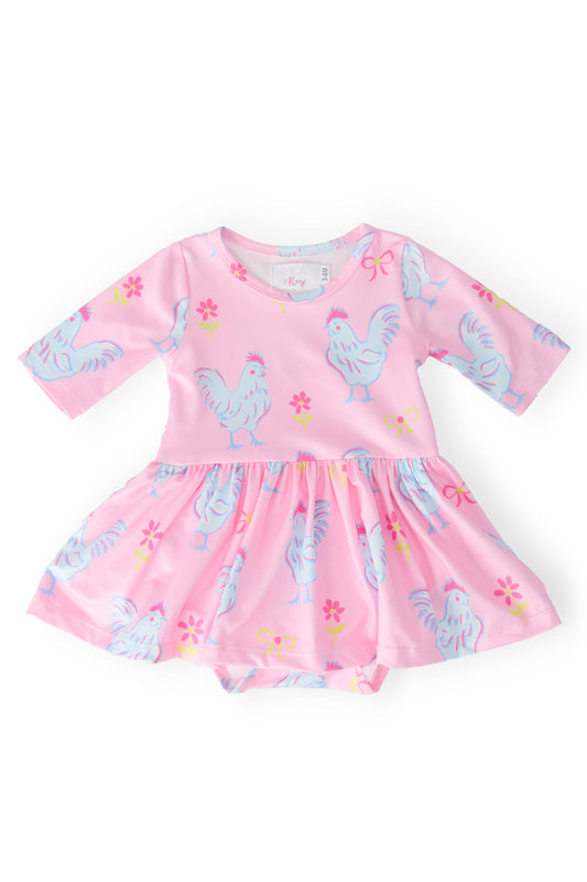 Little Miss Chickie 3/4 Twirl Bodysuit