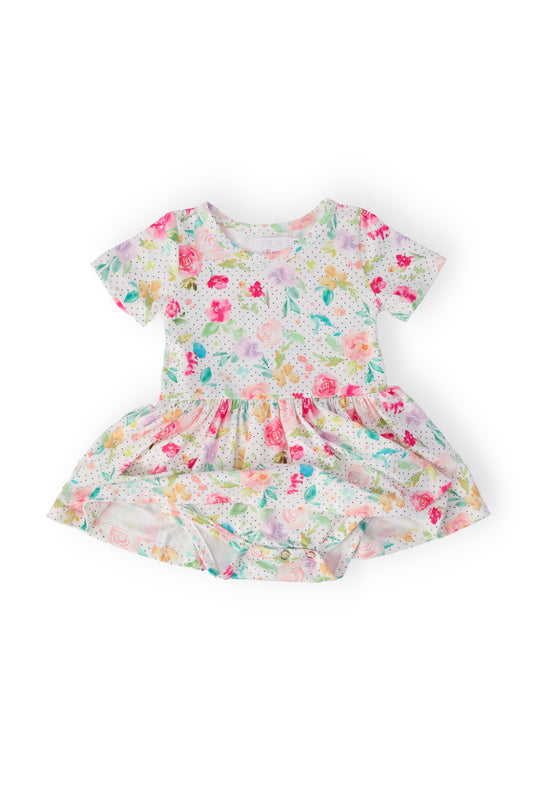 Painted Posies S/S Twirl Bodysuit