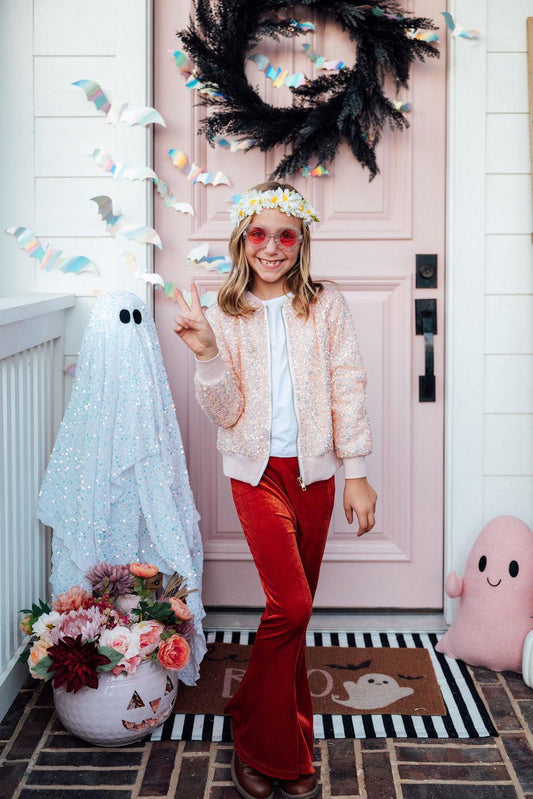 Peach Sequin Jacket