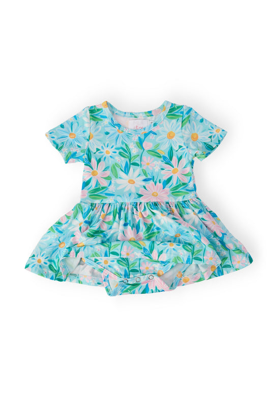 Preppy Daisies S/S Twirl Bodysuit