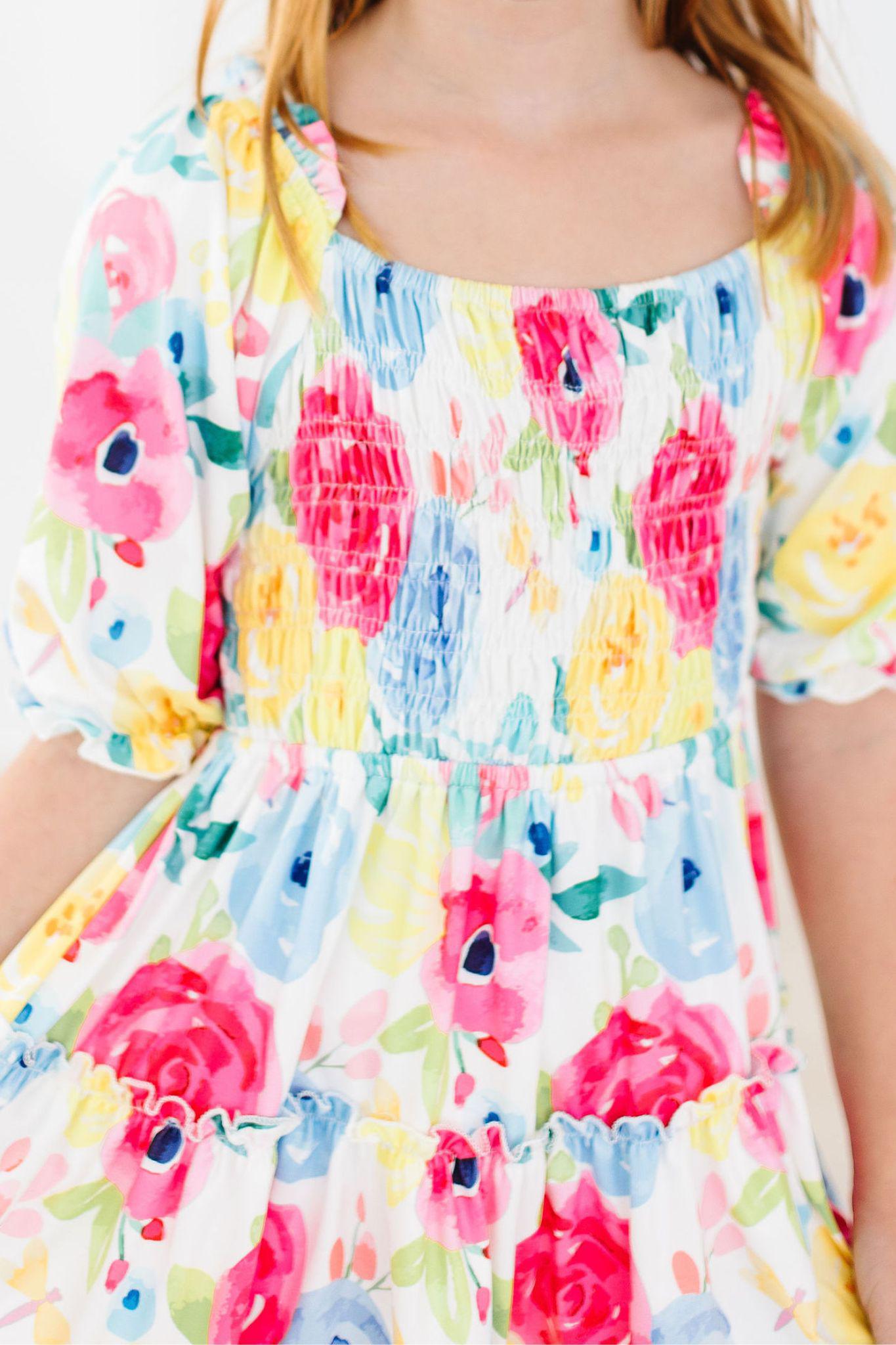 SALE Rosie Smocked Ruffle Dress