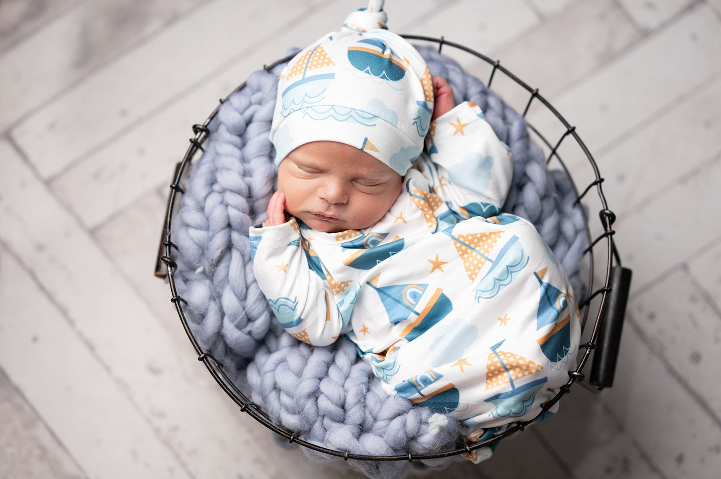 Sail Boat Baby Gown