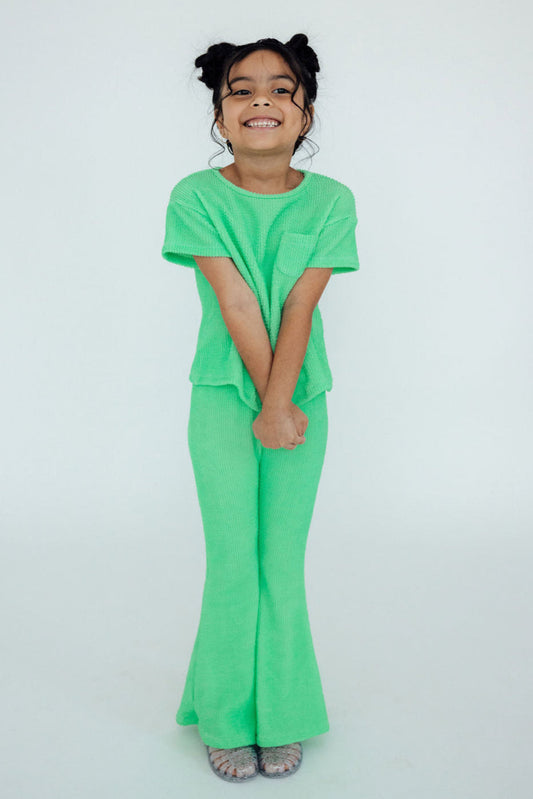 Seafoam Green Scrunchy Pocket Tee