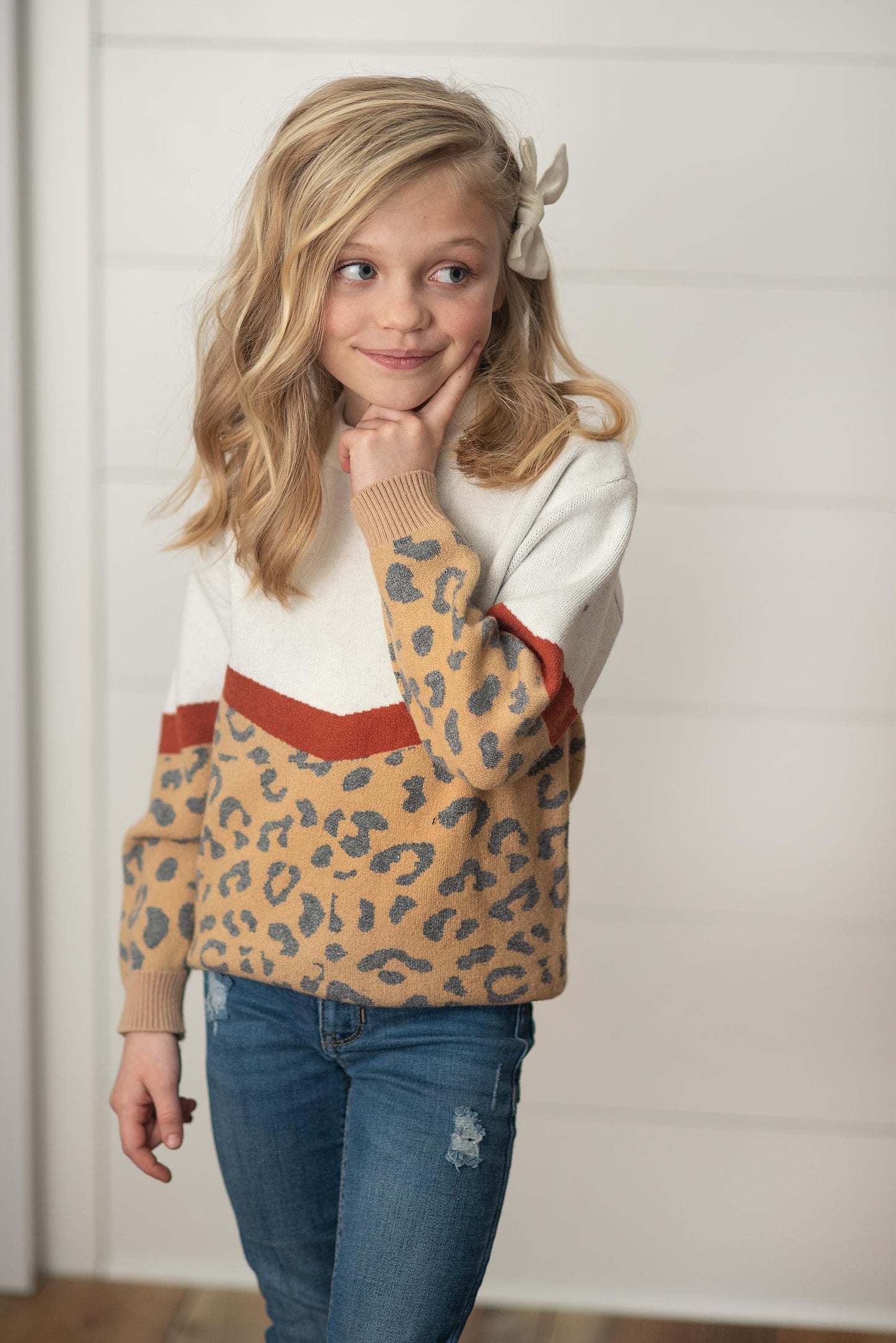 Rust Lep V Sweater