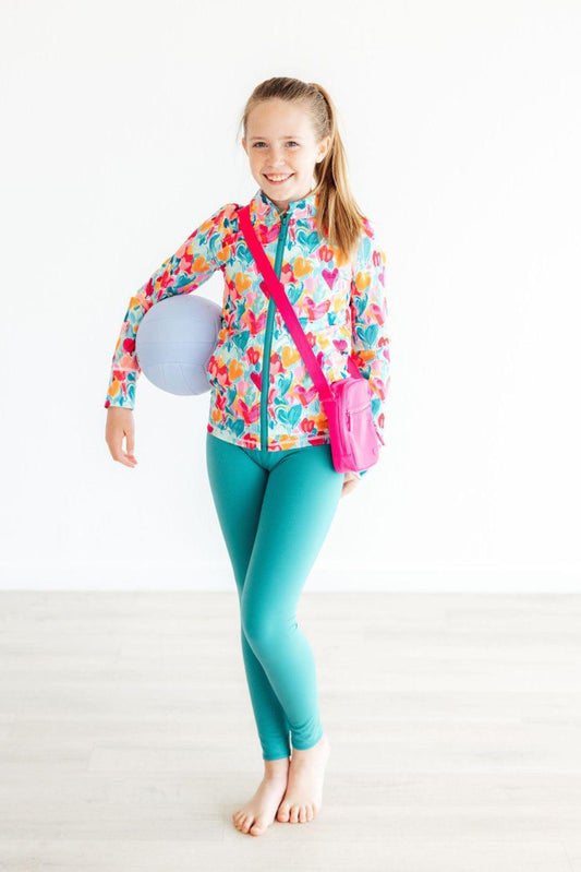Turbo Teal Active Legging