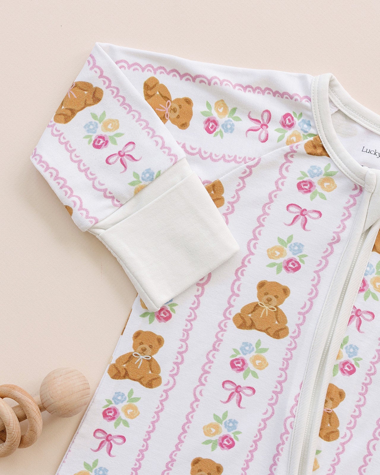 Bamboo Zip Romper | Honey Bear