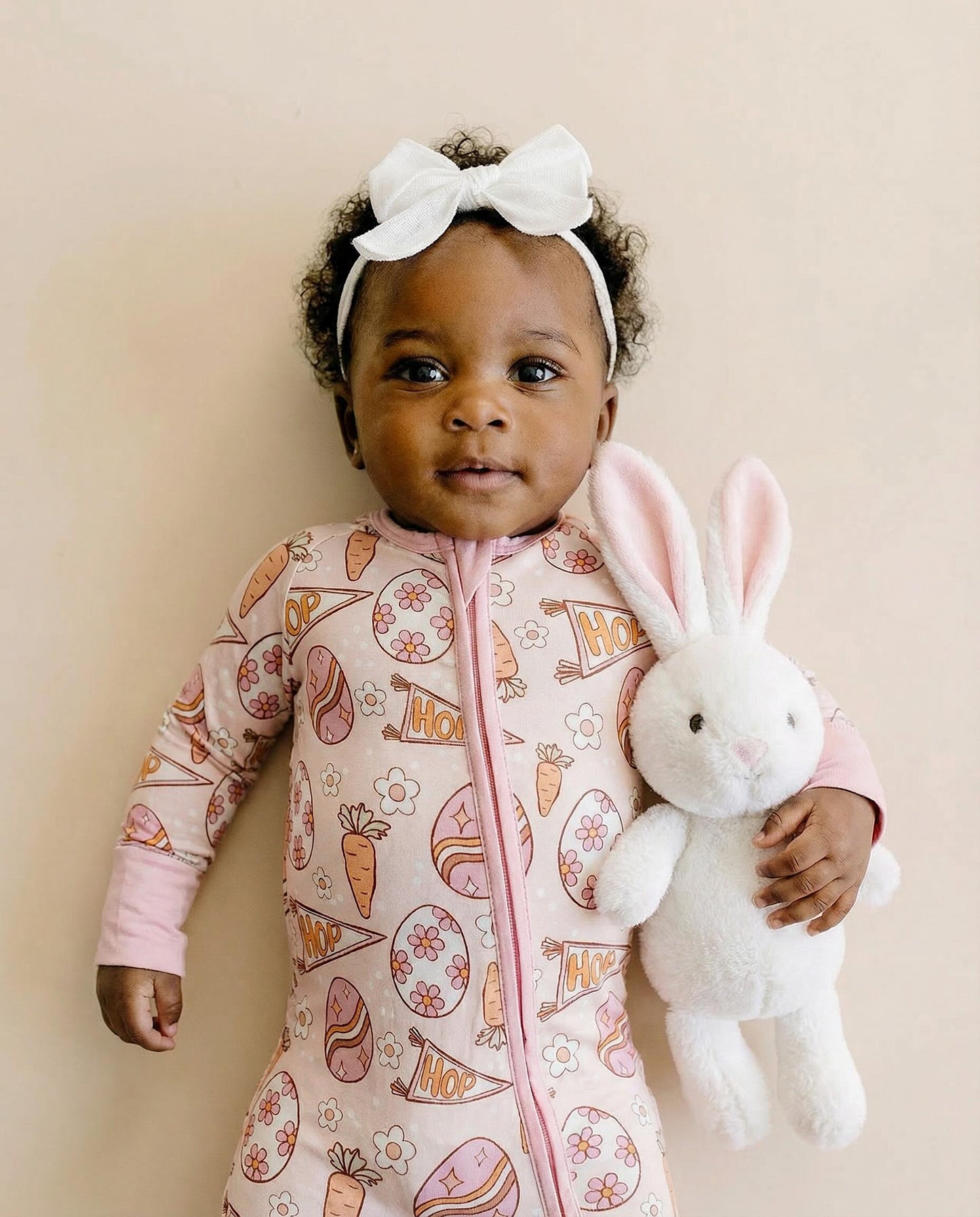Bamboo Zip Romper | Easter Hop
