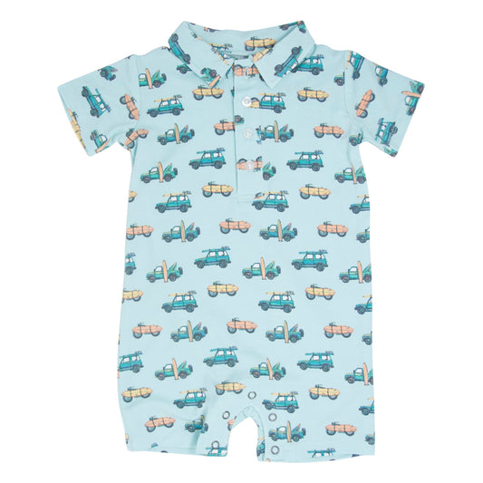 Surfing Beach Polo Romper